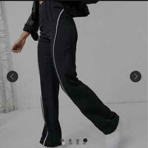 The Kript High Waist Corset Detail Flare Pant Sz XS